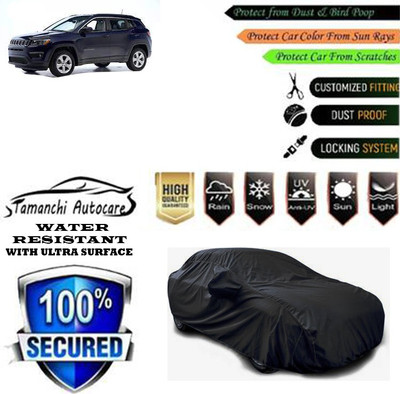 Tamanchi Autocare Car Cover For Jeep Compass 1.4 Limited Plus Petrol(Black)