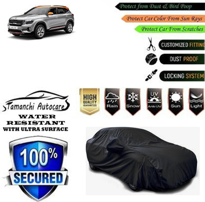 Tamanchi Autocare Car Cover For Kia Seltos HTX Plus AT 1.5 Diesel(Black)
