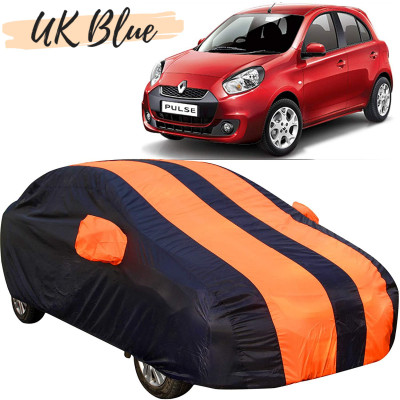 UK Blue Car Cover For Renault Pulse (With Mirror Pockets)(Orange)