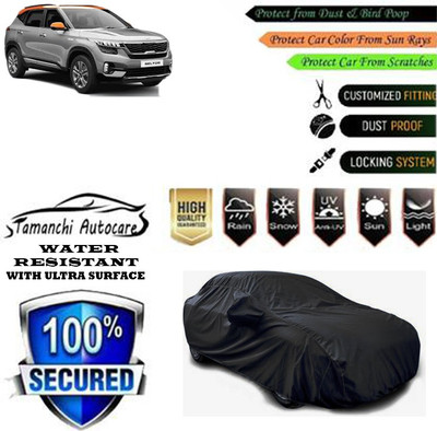 Tamanchi Autocare Car Cover For Kia Seltos HTX 1.5 Diesel Dual Tone(Black)