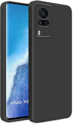 ASMANTIC Back Cover for Vivo X60 Pro(Black, Silicon, Pack of: 1)