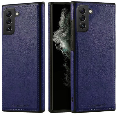 LIRAMARK Back Cover for Samsung Galaxy S22 Plus, Leather Case(Blue, Shock Proof, Pack of: 1)