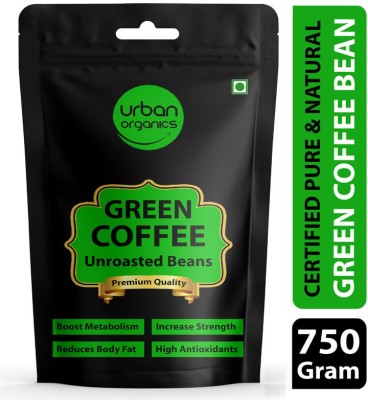 Urban Organics Green Coffee Beans - 750 Gram | For Immunity Building and Weight Loss Program Coffee Beans(750 g)
