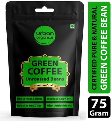 Urban Organics Green Coffee Beans - 75 Gram | For Immunity Building and Weight Loss Program Coffee Beans(75 g)