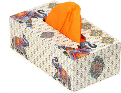 DULI 1 Compartments Napkin Holder Tissue Box for Table in Decorative Holder, Dining Table Napkins Stand Fancy Tissue Paper Holder(Multicolor)