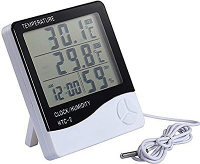 thermomate digital Room Thermometer with Humidity Incubator Meter and Accurate Temperature RT4 Thermometer(White)