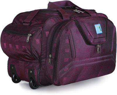 MEDLER (Expandable) DERBEN-EPOCHBOX Polyester Cabin Size Luggage Duffle Strolley Bag Duffel With Wheels (Strolley)