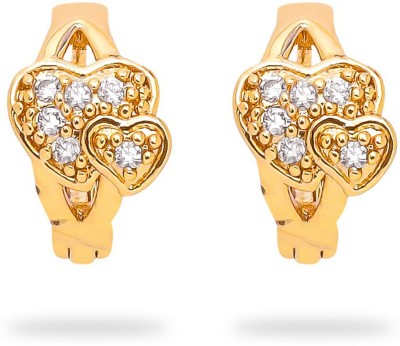 LUV FASHION Party wear western primium quality earrings Cubic Zirconia Brass Clip-on Earring