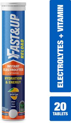 Fast&Up Reload Hydration & Energy Drink With Electrolytes - Effervescent Tablets - Mango