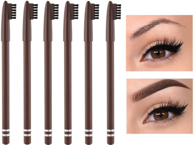 MYEONG Best Long Lasting Waterproof Bold brown Eyebrow Pencil Combo(Brown)