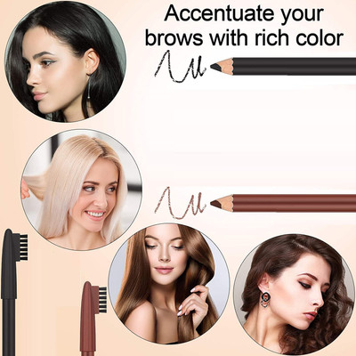 FELICECHIARA NEW LOOK WATER PROOF MATTE EYE BROW PENCIL BEST SHADE(BROWN, BLACK)
