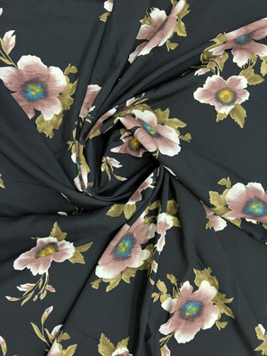 Matkewalaz Crepe Floral Print Kurta Fabric