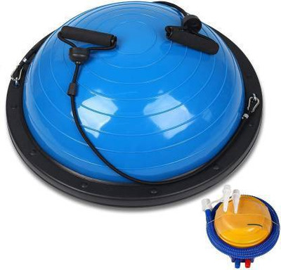 vihan marketing Half Ball Balance Board with Resistance Bands with Pump for Training Gym Ball(With Pump)