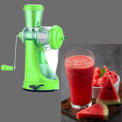 IMPHI Plastic Plastic Hand Juicer Fruit & Vegetable Manual Juicer Mixer Grinder Hand Juicer(Green)