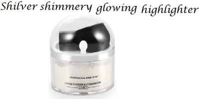 GFSU Silver Shimmery Shiny Face , body Makeup Shimmer Powdery Highlighter (SILVER), Highlighter(SILVER)
