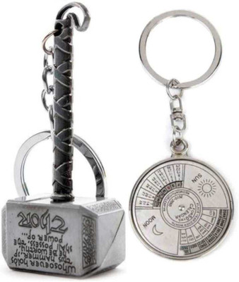 JAINSON MARTIN Combo of 50 year calendar keychain & silver thor keychain Key Chain