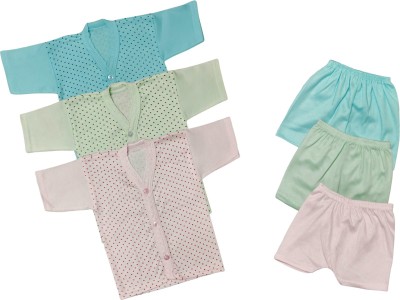 MPT.YOGI Baby Boys & Baby Girls Casual T-shirt Shorts(Multicolor)