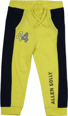 Allen Solly Track Pant For Boys(Yellow, Pack of 1)