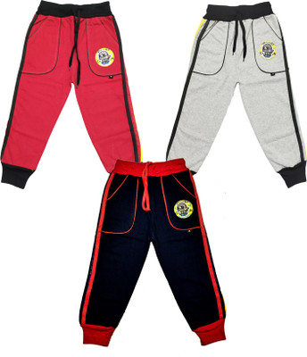 AMNOUR Track Pant For Boys(Multicolor, Pack of 3)