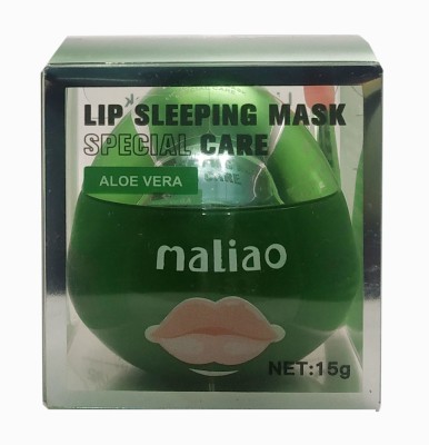 maliao New Lip Sleeping Mask Special Care Aloe Vera Flavor Aloevera(Pack of: 1, 15 g)