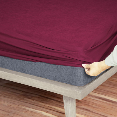 Sassoon Elastic Strap King Size Breathable, Stretchable, Waterproof Mattress Cover(Maroon)