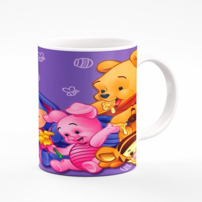 SSCollection latest cartoon printed coffee mug -2 Bone China Coffee Mug(300 ml)