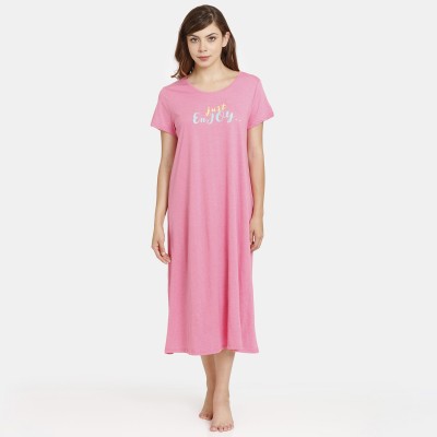 Rosaline By Zivame Women Nighty(Pink)