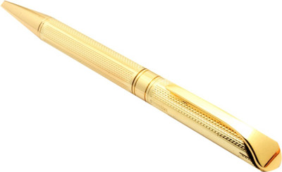 Ledos Studio Full Gold Plated With Blue Refill New Ball Pen(Ink Color - Blue)
