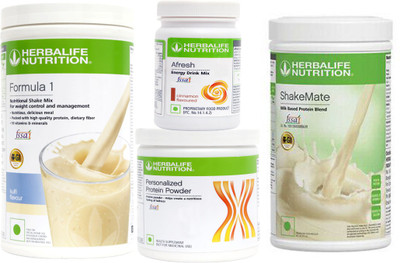 HERBALIFE Formula 1 Shake Kulfi+ Protein 200 Gram + Afresh Cinnamon + Shake Mate Protein Shake(1250 g, Kulfi, CINNAMON)