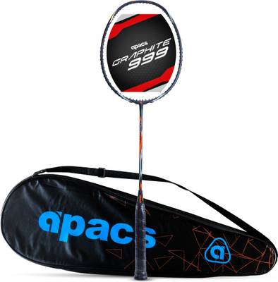 apacs Graphite 999 (30 LBS, Nano Tec Frame) Blue, Red Unstrung Badminton Racquet