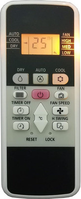 BhalTech 220A AC with Display Light Compatible for HITACHI AC with Backlight HITACHI AC with Backlight (Non Inverter Model Only) Remote Controller(White)