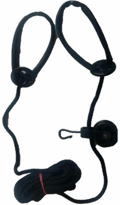 vihan marketing Hand Pully Shoulder Exercise Acupressure Rope Resistance Tube(Black)