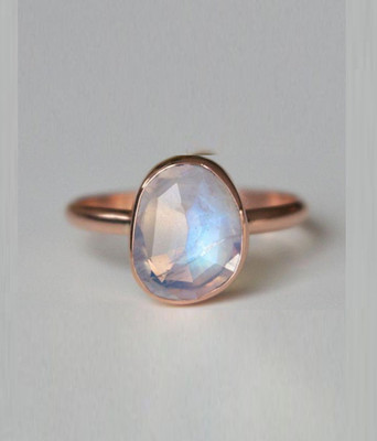 RATAN BAZAAR Ratan Bazaar Certified & Natural Opal Gold Adjustable Ring Copper Opal Gold Plated Ring