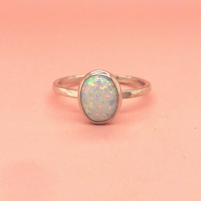 RATAN BAZAAR Ratan Bazaar Beautifully Crafted Opal Ring For Man and Woman Copper Opal Gold Plated Ring