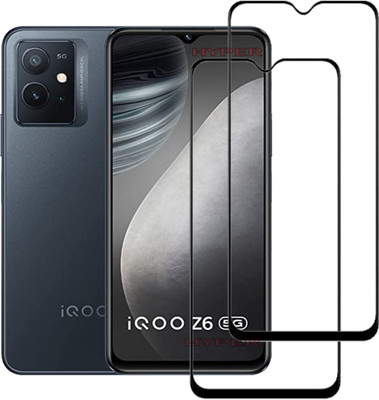 Hyper Edge To Edge Tempered Glass for iQOO Z6 5G(Pack of 2)