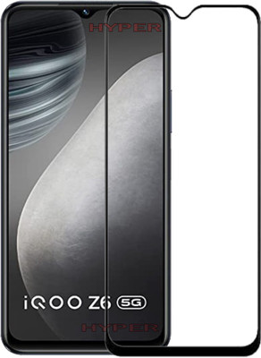 Hyper Edge To Edge Tempered Glass for iQOO Z6 5G(Pack of 1)