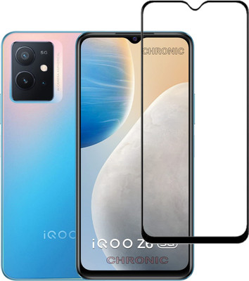 AKSHUD Edge To Edge Tempered Glass for iQOO Z6 5G(Pack of 1)