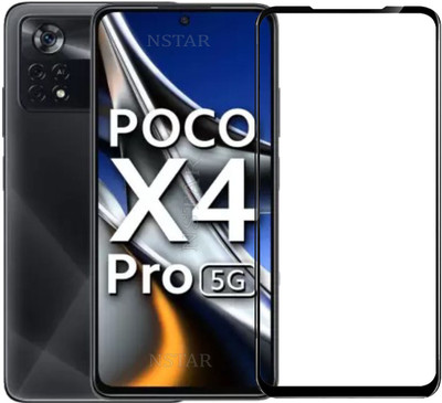 NSTAR Edge To Edge Tempered Glass for POCO X4 PRO 5G(Pack of 1)