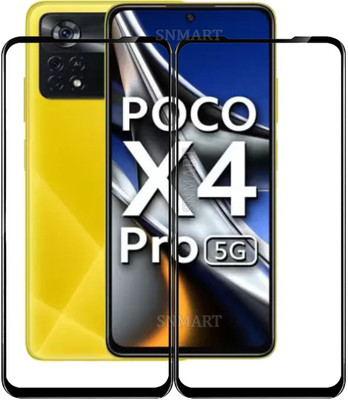 SNMART Edge To Edge Tempered Glass for POCO X4 Pro 5G(Pack of 2)