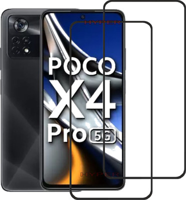 Hyper Edge To Edge Tempered Glass for POCO X4 Pro 5G(Pack of 2)