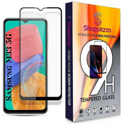 Shoppitzzo Edge To Edge Tempered Glass for SAMSUNG Galaxy M33 5G/DuraGlass Tempered Glass/Full Screen Coverage-Edge to Edge/9H(Pack of 1)