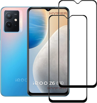 Hyper Edge To Edge Tempered Glass for iQOO Z6 5G(Pack of 2)