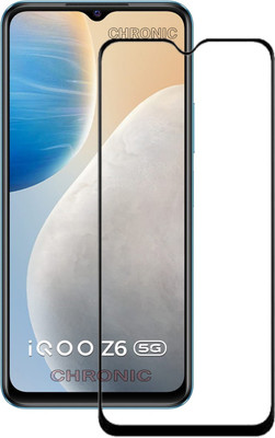 AKSHUD Edge To Edge Tempered Glass for iQOO Z6 5G(Pack of 1)