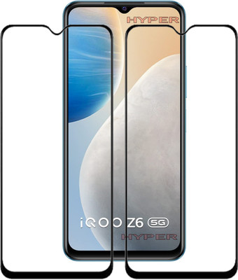 Hyper Edge To Edge Tempered Glass for iQOO Z6 5G(Pack of 2)