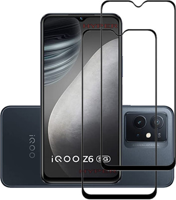 Hyper Edge To Edge Tempered Glass for iQOO Z6 5G(Pack of 2)
