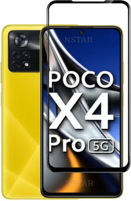 NSTAR Edge To Edge Tempered Glass for POCO X4 PRO 5G(Pack of 1)