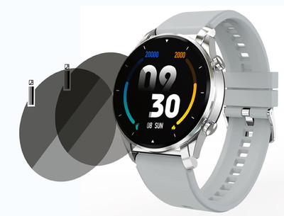 XAZE Screen Guard for Fire-Boltt Thunder smart watch screen guard(Pack of 2)
