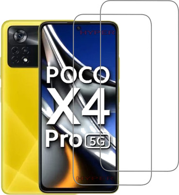 Hyper Tempered Glass Guard for POCO X4 Pro 5G(Pack of 2)