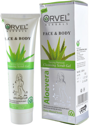 orvel Herbals Aloevera face and body scrub 100 ml Scrub(100 g)