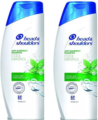 HEAD & SHOULDERS (Cool Menthol) Anti Dandruff Shampoo - 340ml each (Pack of 2) C1(680 ml)